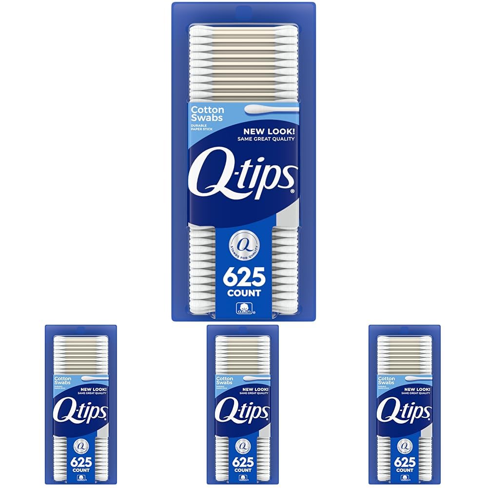 Q-tips Cotton Swabs For Hygiene and Beauty Care Original Cotton Swab Made With 100% Cotton 625 Count