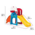 Buy now Step2 Game Time Sports Climber, Kids Indoor/Outdoor Playset, Backyard Playground Set, Slide, Climbing Wall, Basketball Hoop, Outside Jungle Gym, For Toddlers 2-6 Years Old at indiglob india