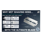 Personna GEM Platinum Diamond Glide Double Edge Razor Blades, 100 Count, Surgical-Grade Stainless Steel Safety Razor Blades for Smooth Wet Shaving