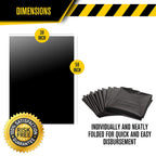 Ultrasac 55-60 Gallon Heavy Duty Black Drum Liners - 50 Bags w. Ties, 2 Mil