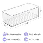Hudgan 4 Pack Breastmilk Storage Containers,Fridge Freezer Organizer Bins