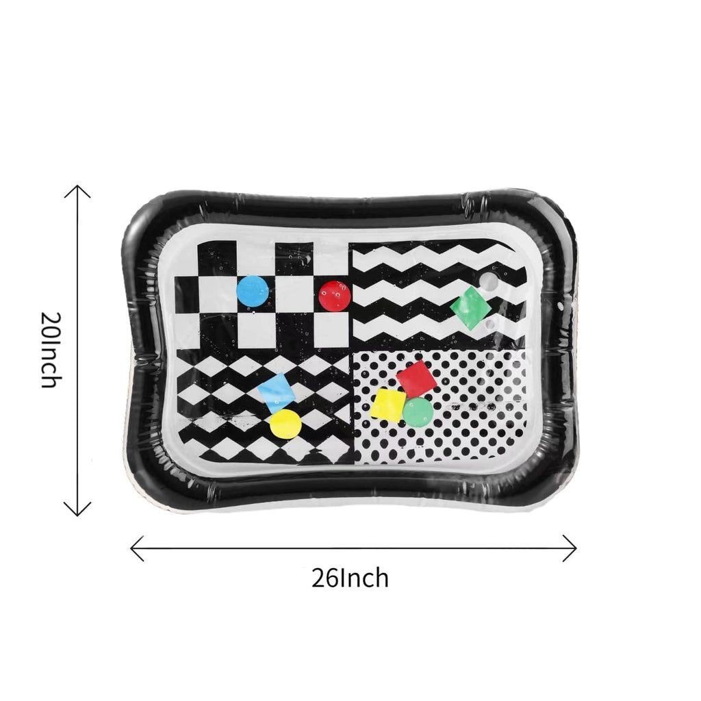 PandaEar 2 Pack Baby Tummy Time Water Mat, Inflatable Water Play Mat Toys