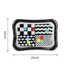 PandaEar 2 Pack Baby Tummy Time Water Mat, Inflatable Water Play Mat Toys