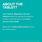 Qunol Calcium Magnesium Zinc 3-in-1 Tablet, Immune System Support, 270ct | Support Nerve, Bone & Muscle Health, Cognitive Performance, Healthy Stress Response, Restful Sleep; Vegetarian, Gluten-Free