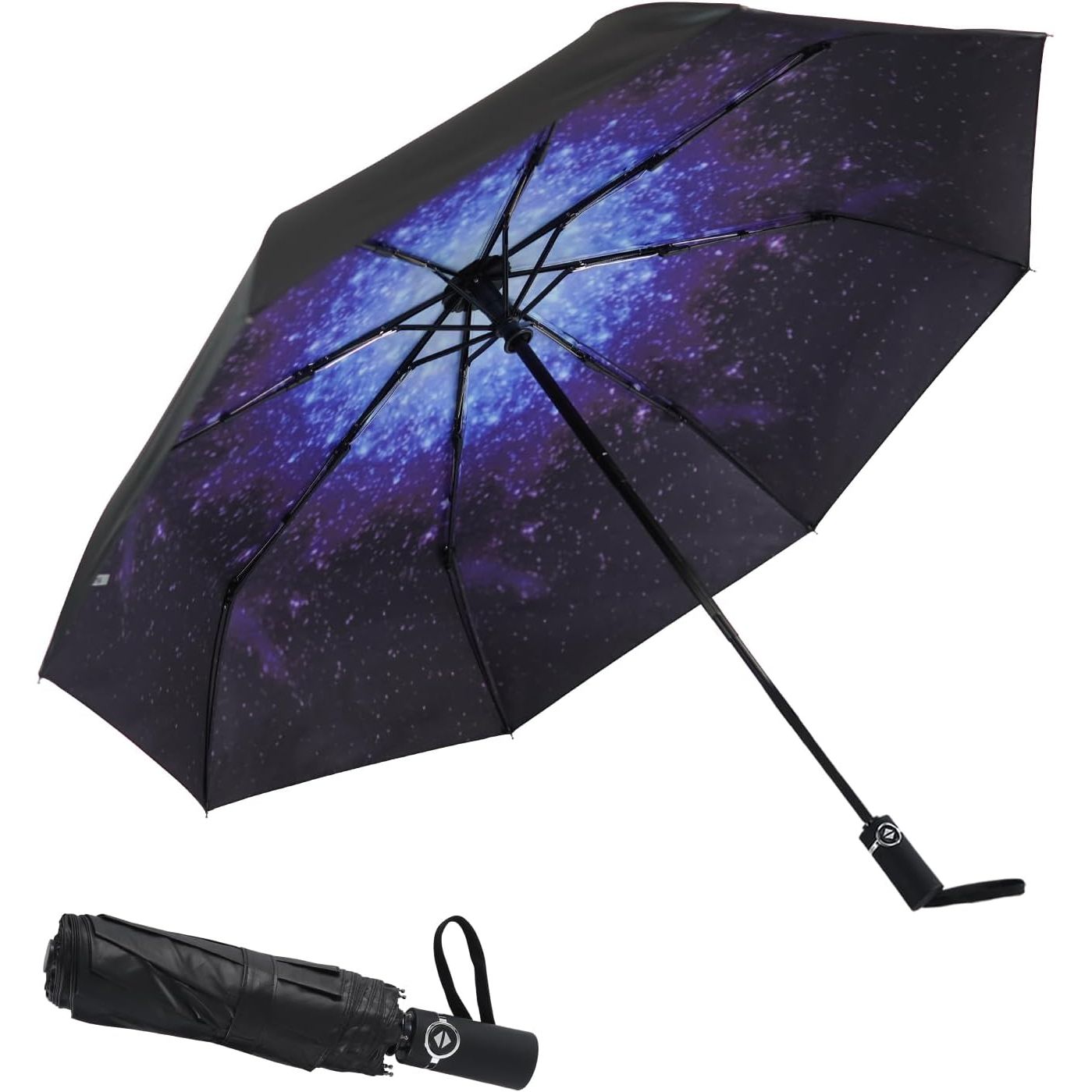 Buy now SY COMPACT Travel Umbrella Windproof Factory outlet Compact Automatic Umbrellas for Rain Compact Small UV Sun Protection Umbrella Durable Waterproof Lightweight-Fits Backpack Car Purse starry sky blue at indiglob india