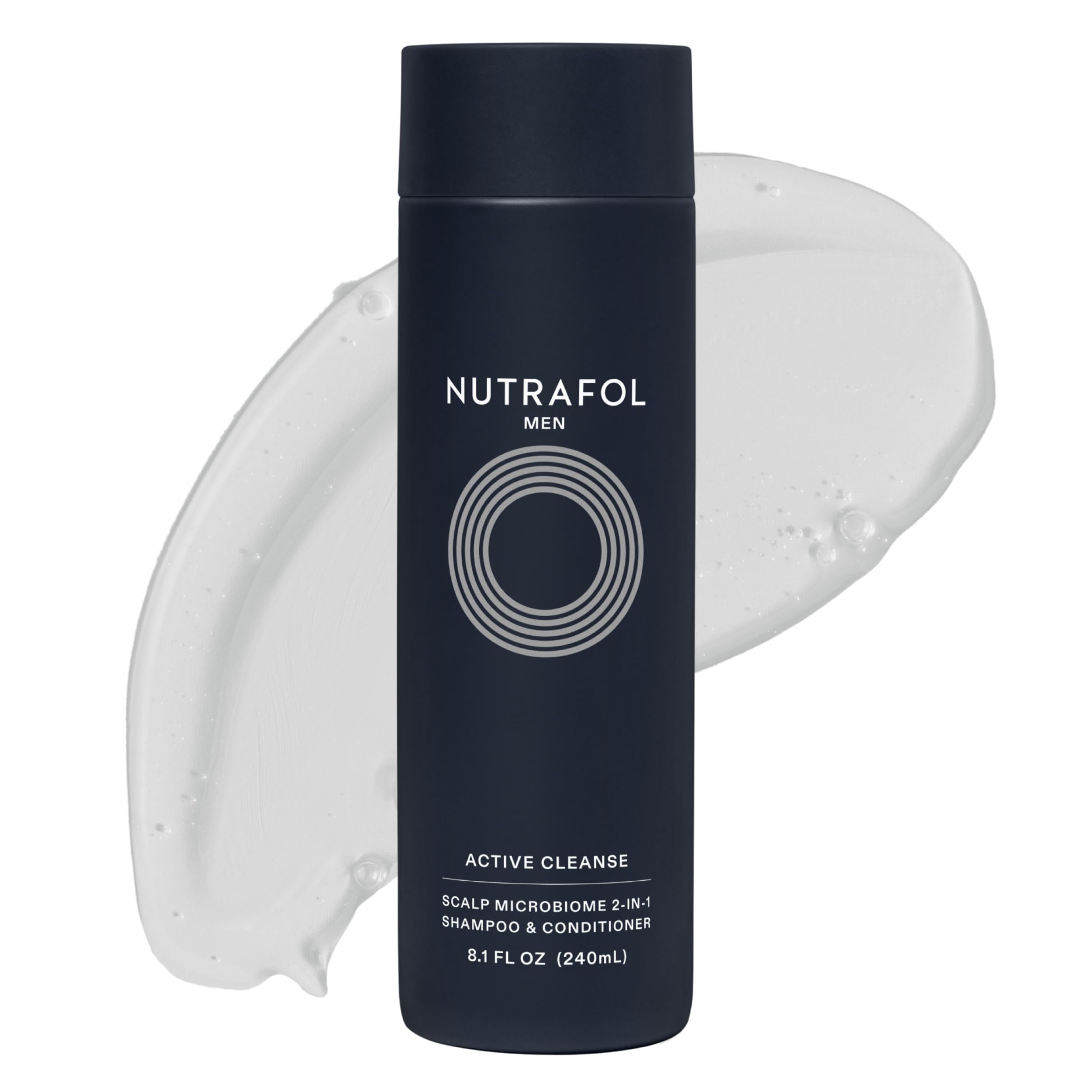 Nutrafol Men's 2-in-1 Shampoo and Conditioner for Thinning Hair, 8.1 Fl Oz | Physician Formulated 2-in-1 Shampoo and Conditioner, Cleanses, Hydrates, and Visibly Improves Hair Volume & Strength