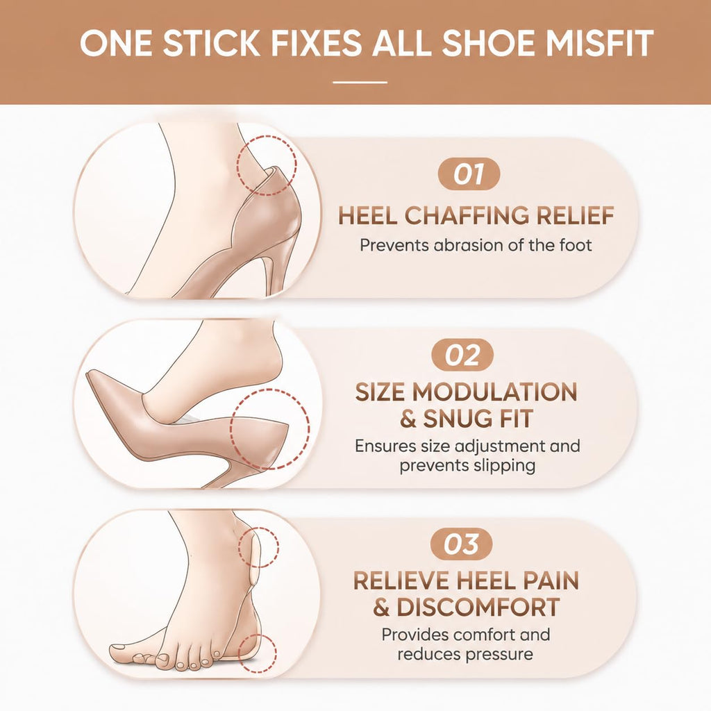 Heel Grips for Shoes Too Big, 7 Pairs Heel Pads Inserts for Women’s Shoes, T-Shape Heel Cushion Liners, Thin Heel Protectors and Ball of Foot Cushions for High Heels Flats