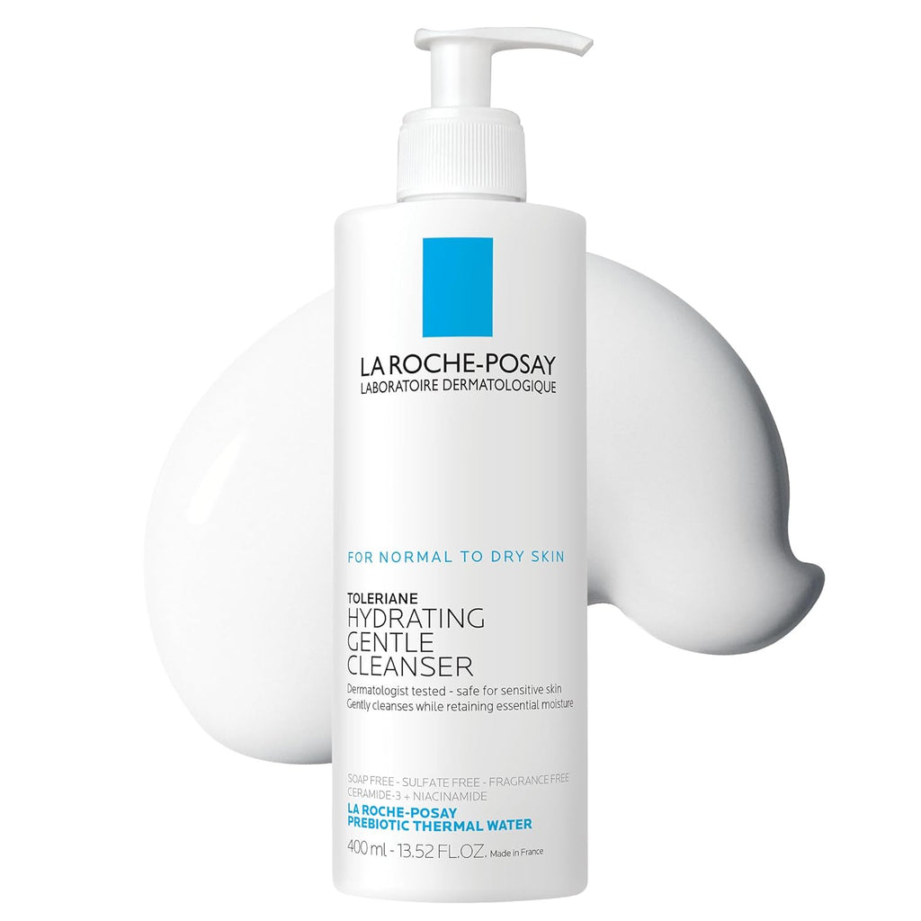 Buy now La Roche-Posay Toleriane Hydrating Gentle Face Cleanser, Hydrating Facial Cleanser With Niacinamide + Ceramides, Daily Face Wash For Dry Skin To Normal Skin, Sensitive Skin Tested, Fragrance Free at indiglob india