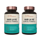 Hair La Vie Live Conscious Clinical Formula Hair Growth Vitamins for Women and Men w/Biotin, Collagen & Saw Palmetto (Pack of 1)