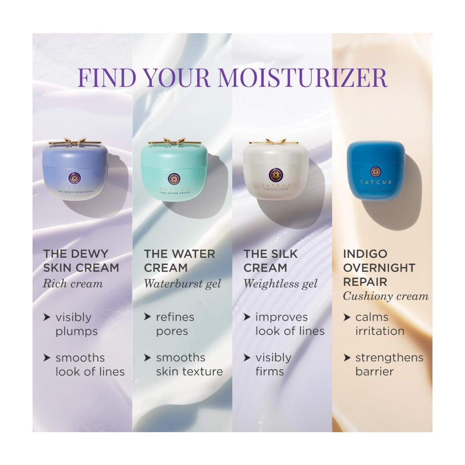 TATCHA The Dewy Skin Cream, Rich Plumping Moisturizer with Hyaluronic Acid | Improves skin barrier, reduces fine lines, plumps, & hydrates dry skin with hyaluronic acid, Hadasei-3, & biomimetic squalane