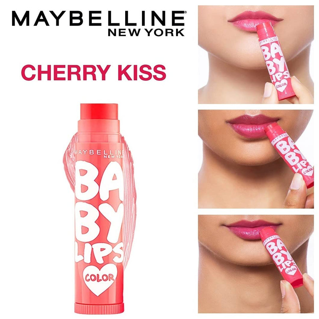 Buy now Maybelline Baby Lips Color SPF 11 Lip Balm 4g (Cherry Kiss) at indiglob india