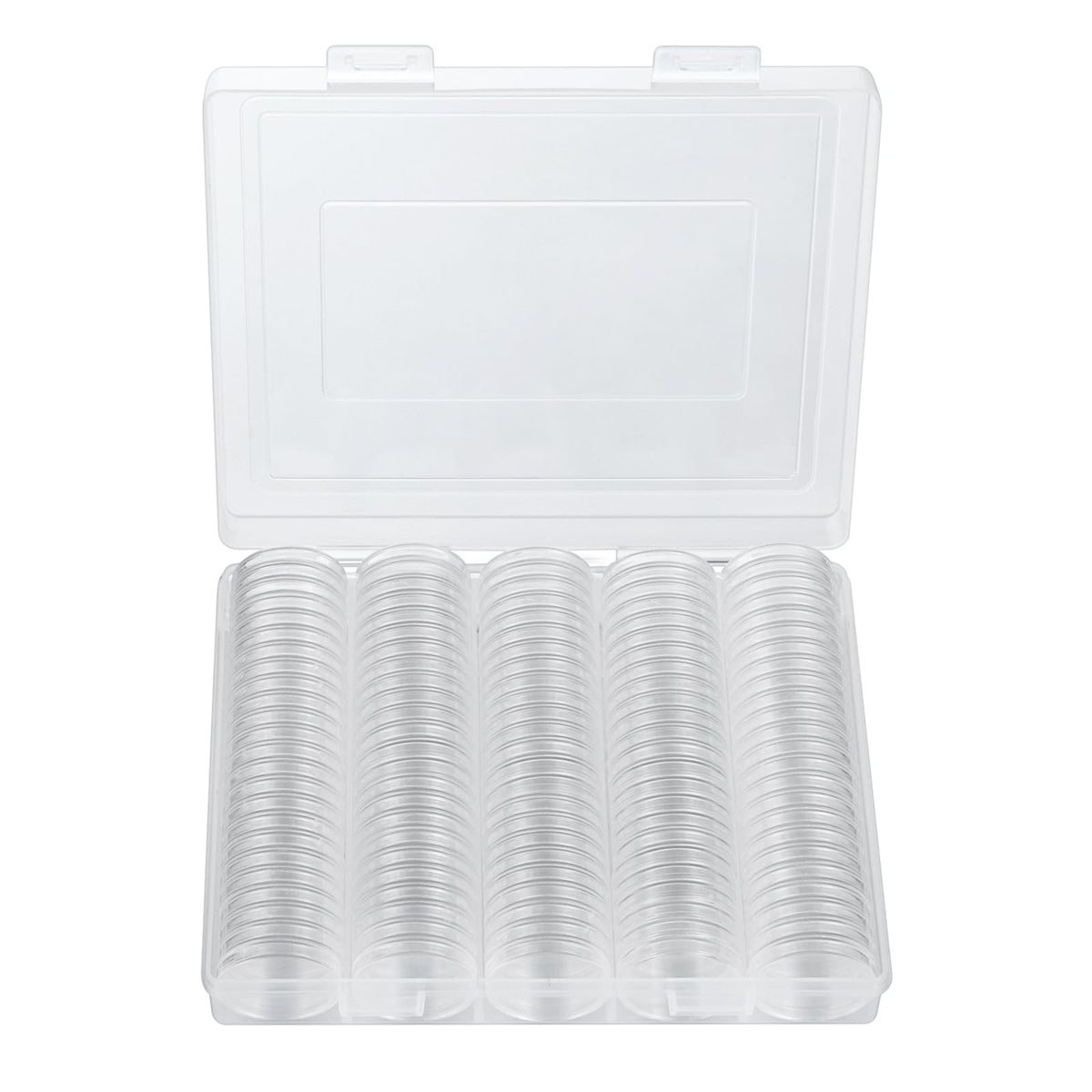 MUQING 240 PCS 30mm 5 Size Plastic Coin Capsule Holder