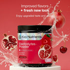 KEY NUTRIENTS Potassium Multivitamin Electrolytes, Cherry Pom, 90 Servings | Multivitamin Electrolytes Powder, Sweet Cherry Pom, Sugar Free, Sodium & Potassium Supplement, No Calories, Made in USA