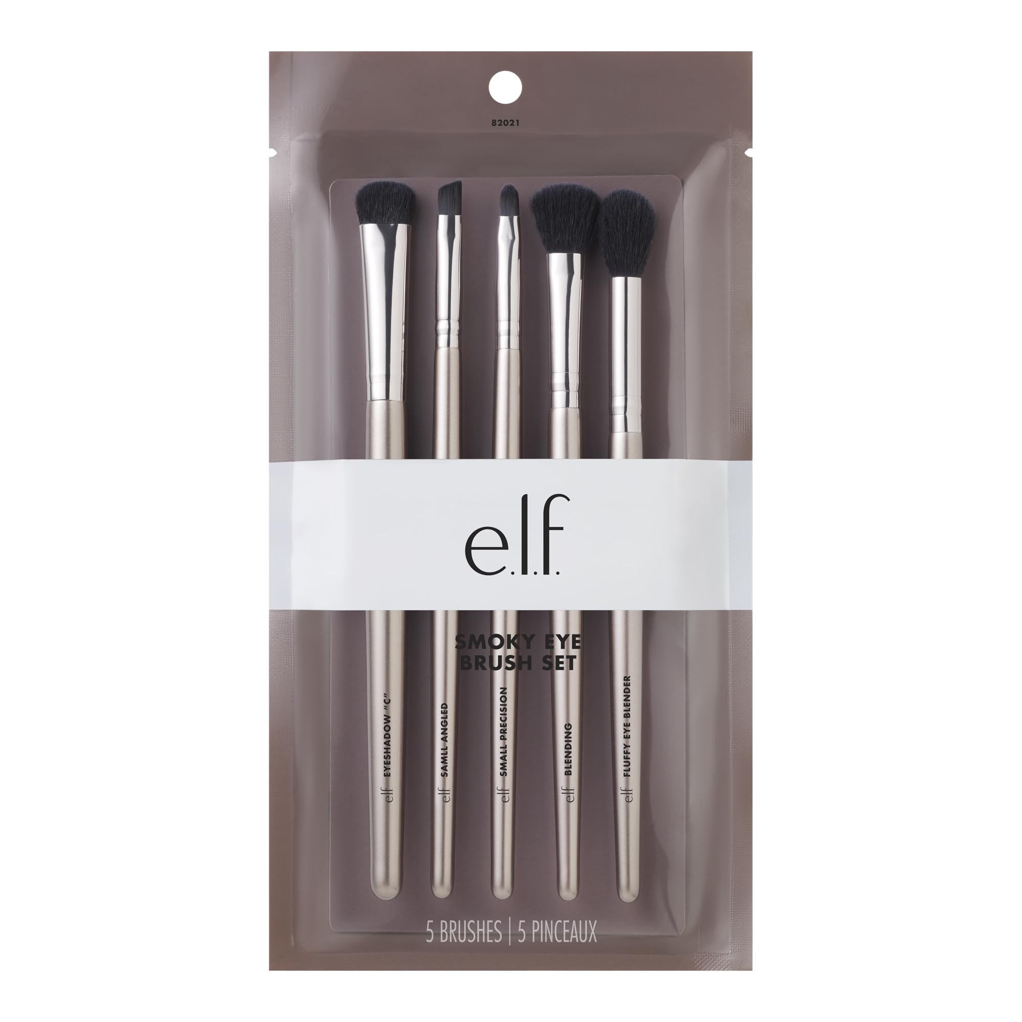 Buy now e.l.f. Smoky Eye Brush Kit, 5-Piece Makeup Brush Kit For Creating A Smoky Eye Look, Apply & Blend Eyeshadow, Vegan & Cruelty-Free at indiglob india