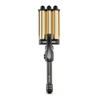 Hot Tools Pro Artist 24K Gold Digital 3 Barrel Hair Waver | Long Lasting Defined Waves (Jumbo Size)