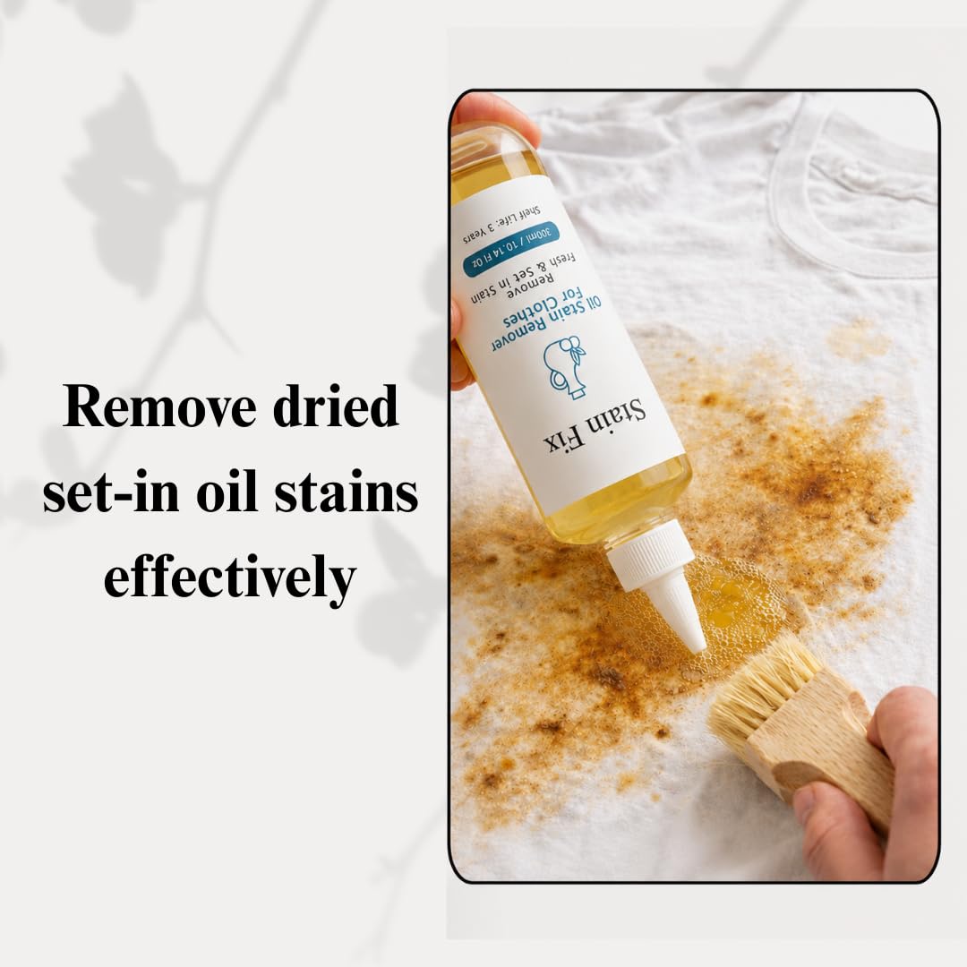 Oil & Grease Stain Remover for Clothes (10.14oz) – For Laundry
