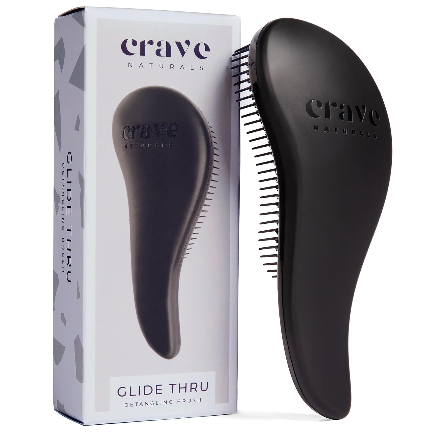 Buy now Crave Naturals Glide Thru Hair Brush - Detangler Brush for Curly, Straight, Wet or Dry Hair - Gentle Detangling Brushes for Adults, Kids, Toddlers - Hair Accessories for Women, 7.5x3" - Pink at indiglob india