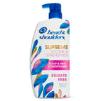 Head & Shoulders Supreme Sulfate-Free Conditioner with Argan Oil, with 1% Pyrithione Zinc, Anti-Dandruff Treatment, Soothe and Strengthen Hair and Scalp, 28.2 fl oz