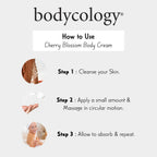 Buy now Bodycology Cherry Blossom Moisturizing Body Cream for Women, 8 Ounce (455004106) at indiglob india