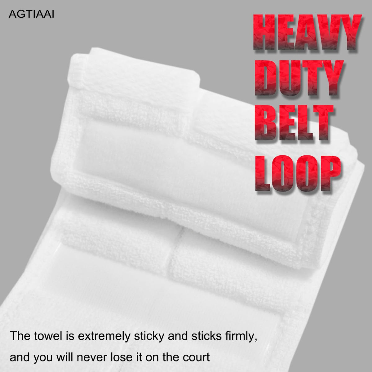 Cotton White Football Towel Quarterback - Hand Towels with Hook and Loop Closure - Versatile Sports Towels for Softball, Gym, Yoga, Golf - Men, Women, Youth