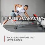 Finer Form Multi-Functional Adjustable FID Weight Bench and Roman Chair