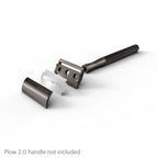 MANSCAPED® The Plow® 2.0 Razor Blade Refill – 30 Pack Premium Stainless Steel Double-Edge Replacement Blades, Sharp & Durable Design for Smooth, Irritation-Reducing Face Shaving