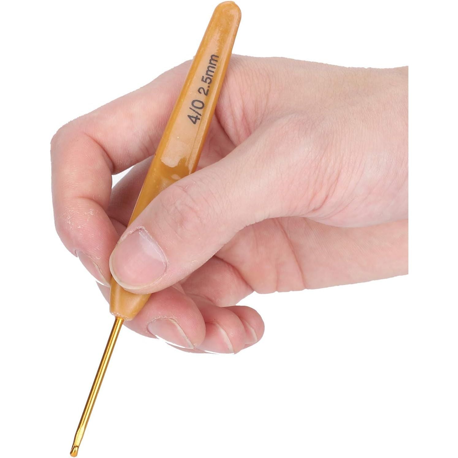 Buy now 8 Sizes Crochet Hooks Set,Ergonomic Crochet Hooks with Soft Rubber Handles and Number Marks for Grandmothers,Moms,Children,Beginners or Advanced Crochet Lovers at indiglob india