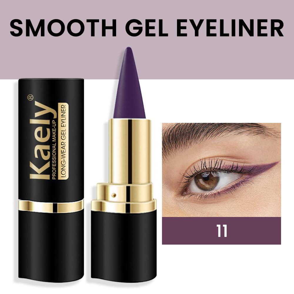 Discover the Kaely 2Pcs Gel Eyeliner Pencil set featuring smooth application and vibrant colors for stunning eye looks.