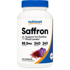 Nutricost Saffron Extract 88.5mg, 240 Capsules - Veggie Caps, Non-GMO, Gluten Free (Pack of 2)