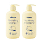 Pipette Daily Nourishing Shampoo and Conditioner Duo, Clean, Tear-Free Shampoo For Kids, Detangling Conditioner For Kids, Sulfate-Free, Paraben-Free, Silicone-Free, Hypoallergenic, Non-Toxic