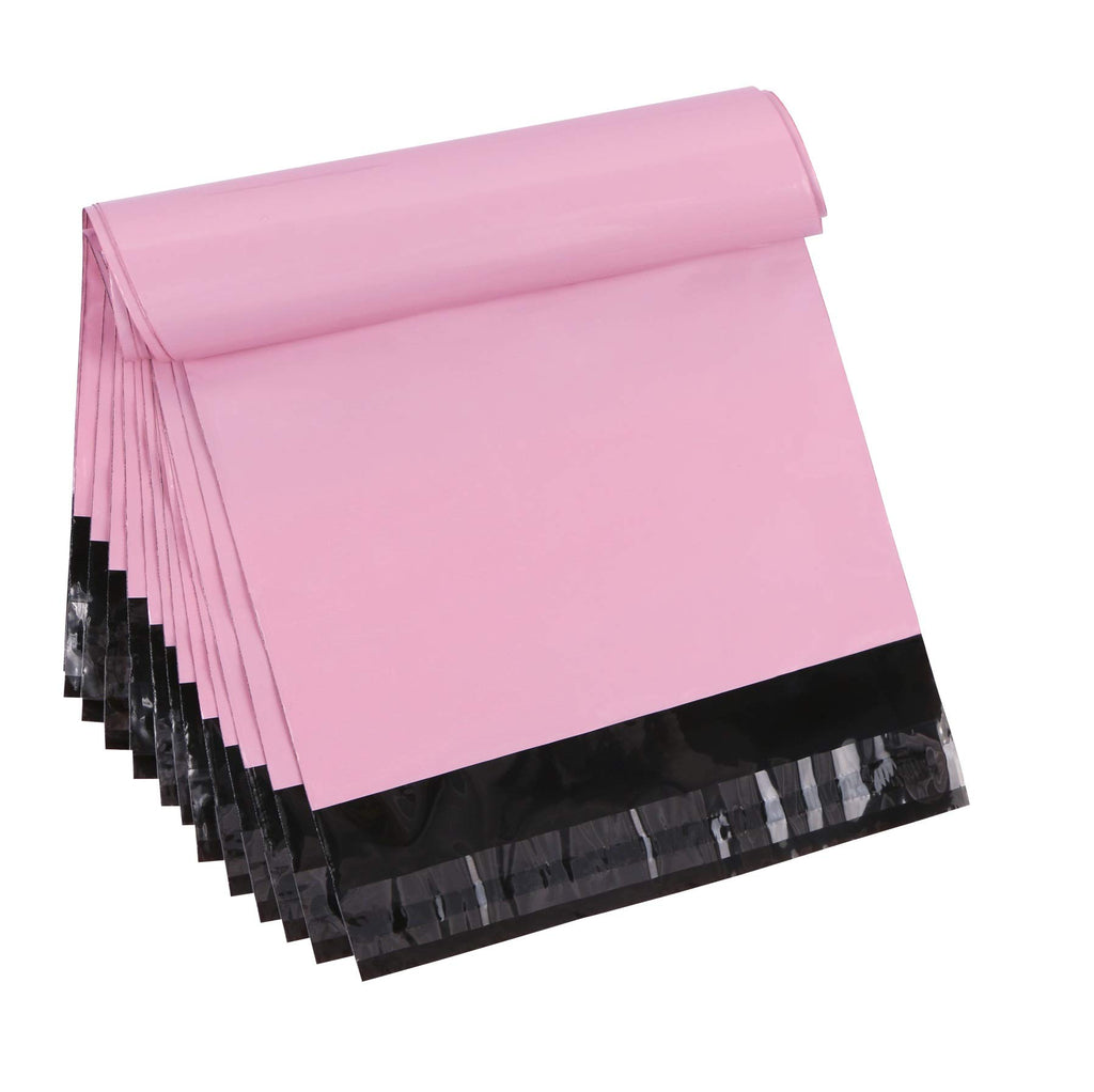 10 x 13.6inch Pink Poly Mailer Bags with Self Adhesive Strip,30 Pcs