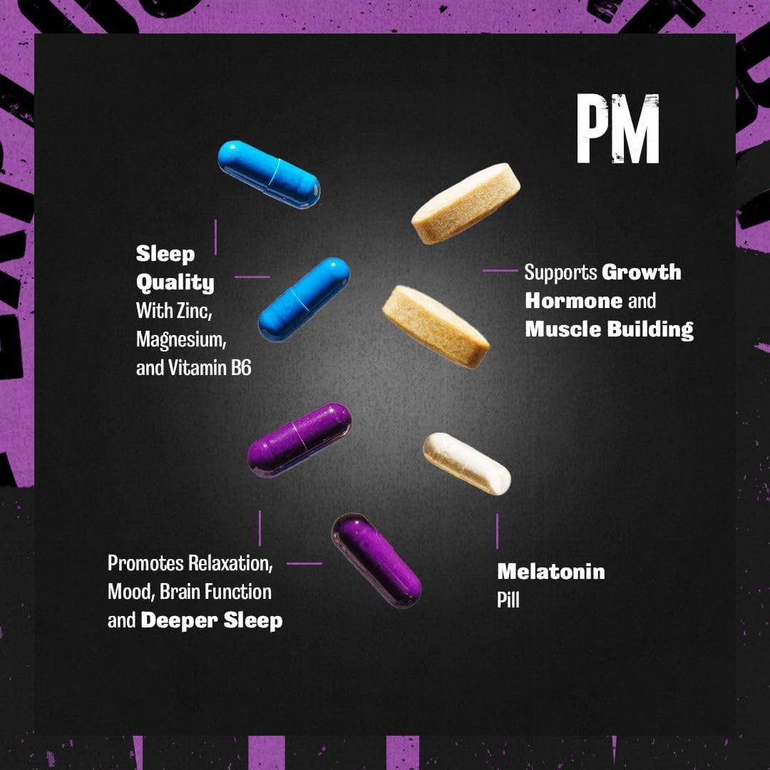 Buy now Animal PM - Sleep Aid for Adults Non-Habit Forming Relaxation Enhancer and Mood Support with Melatonin, L-Theanine, Zylaria, Zinc, Magnesium, Vitamin B6, GABA + AKG Anabolic Stack Supply, 30 Count at indiglob india