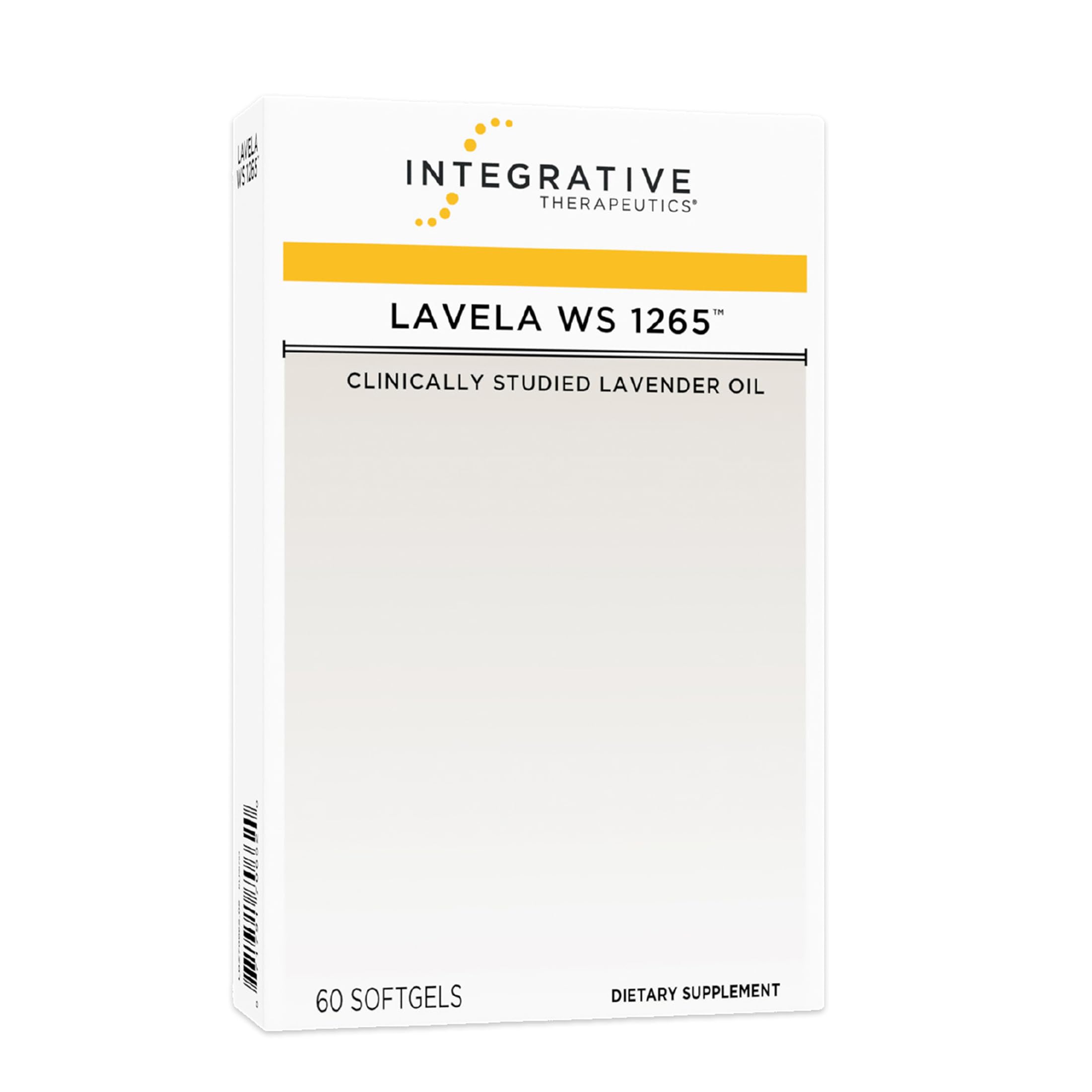 Integrative Therapeutics Lavela WS 1265 - Silexan Supplement for Sleep & Stress Support* - Lavender Essential Oil - 60 Softgels (60 Servings)