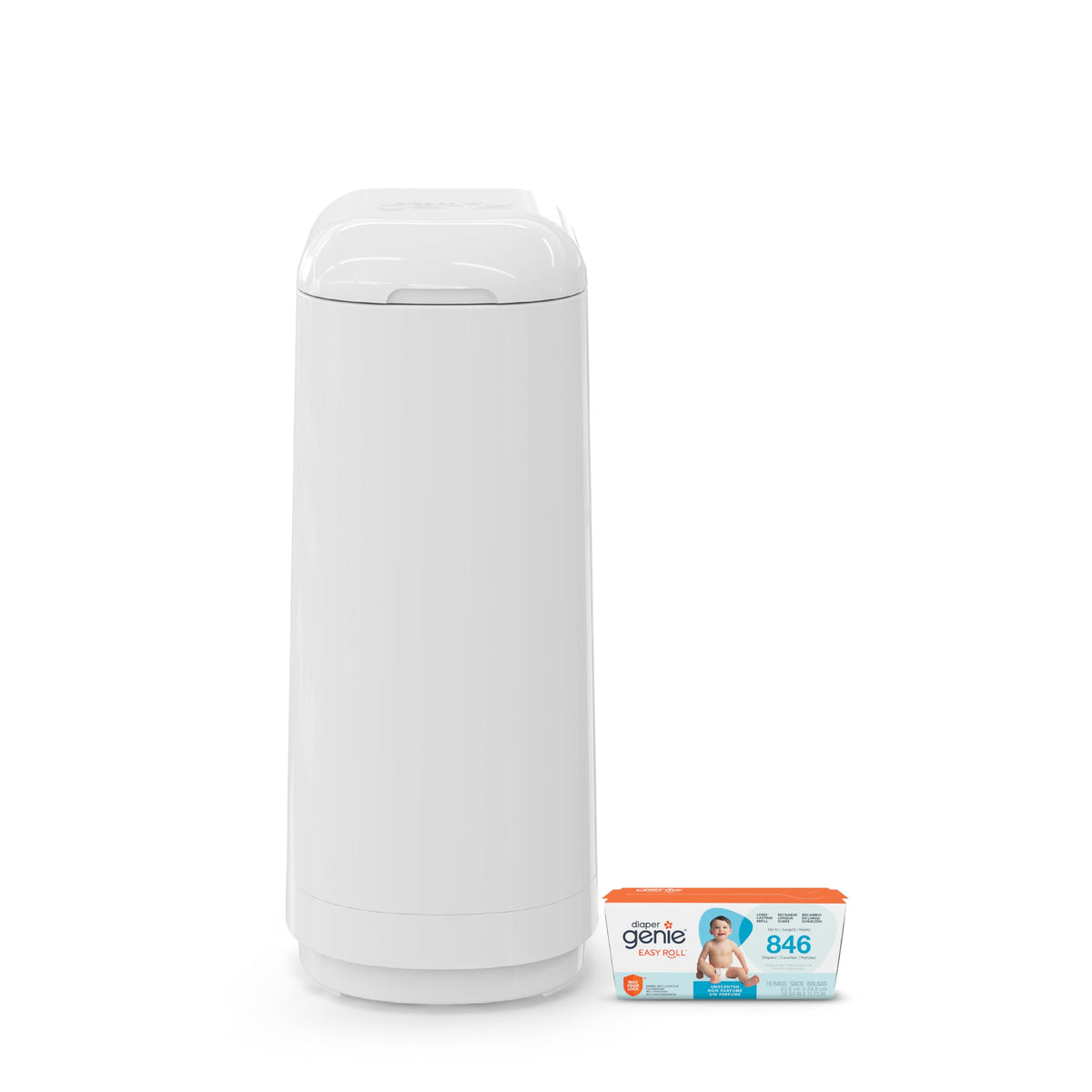 Diaper Genie Essence Diaper Pail with Easy Roll Refill (18 Bags)