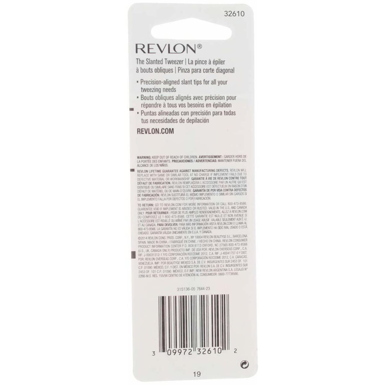 Buy now Revlon Stainless Steel Accurate Tweezing 1 ea (Pack of 2) at indiglob india