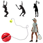 Teloon Solo Tennis Trainer Rebound Ball with String for Self Tennis Practice Training Tool for Adults or Kids Beginners with 2 String Balls Elastic and a Portable Mesh Bag