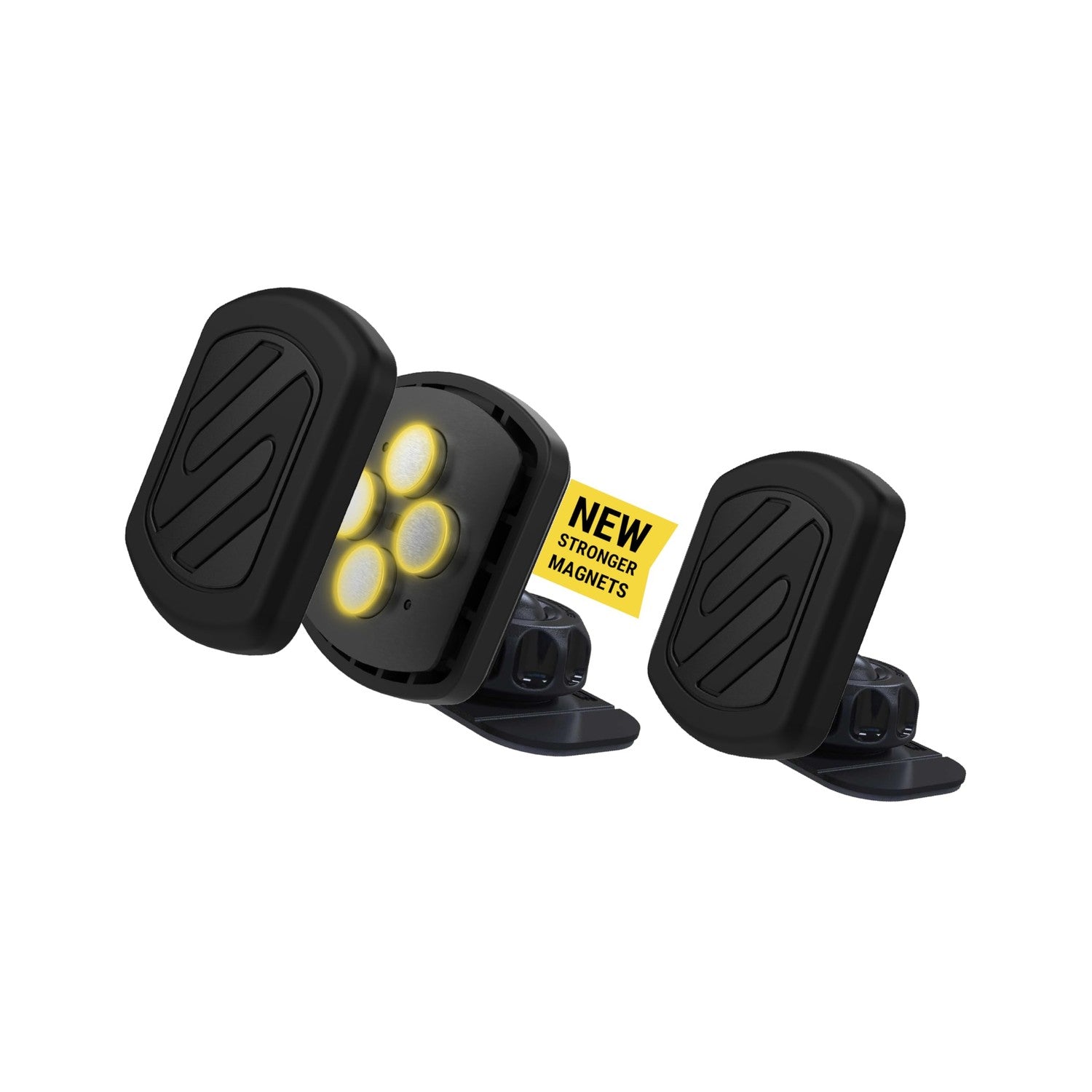 Buy now Scosche MAGDMB MagicMount Magnetic Phone Mount for Car, Dashboard Cell Phone Holder with 360Â° Adjustable Magnet Head, Universal Phone Stand for Car Compatible with iPhone, Samsung, and All Devices Extra Strength - Dash 2 Pack at indiglob india
