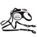 Buy now EXPAWLORER Dual Retractable Dog Leash - Double-Head Lockable Extendable Pet Leash - 16FT Reflective Nylon Ribbon - 360 Tangle-Free for Two Dogs Walking Training at indiglob india