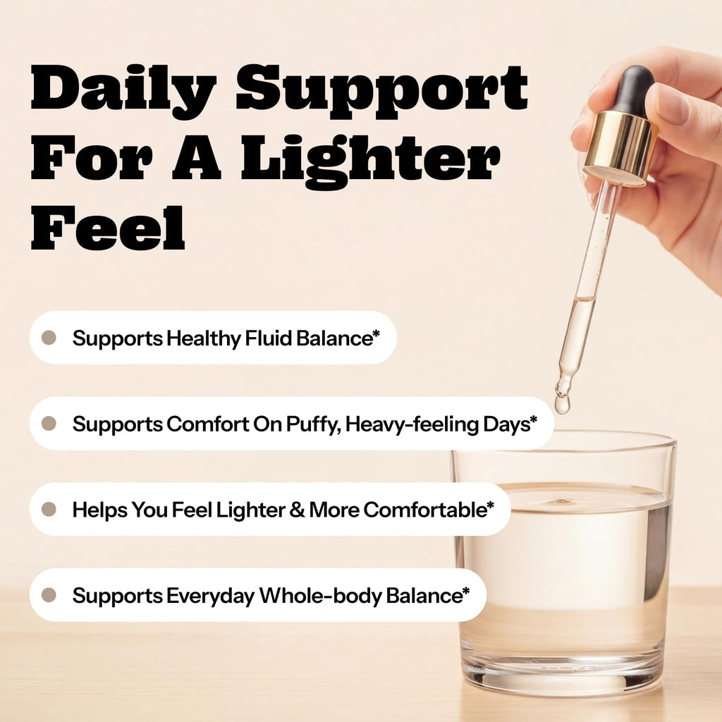 Lymphatic Drainage Support Drops - 10-in-1 Herbal Supplement Blend Complex | with Burdock, Dandelion, Elderberry - 2 fl oz