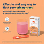 Uqora Flush, Urinary Tract Support, Pink Lemonade, 10 Packets | Urinary Tract Support* with D-Mannose, Vitamin C, B6, Potassium, Magnesium, and Calcium, Gluten-Free and Vegan