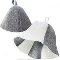 2 Pack Wool Sauna Hat Ukrainian Banya Cap for Men Women Bath House
