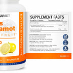 Citrus Bergamot Supplement, 170:1 Extract, 1200mg, 80% Polyphenols, Italian Citrus Bergamot Supplement, 60 Capsules, 1 Month, Made in the USA
