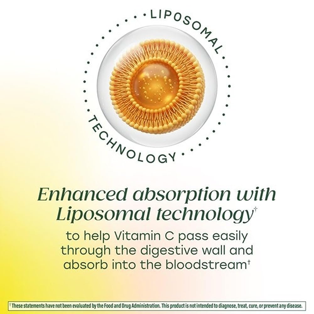 MegaFood Liposomal Vitamin C, Antioxidant & Immune Support, 120 Capsules