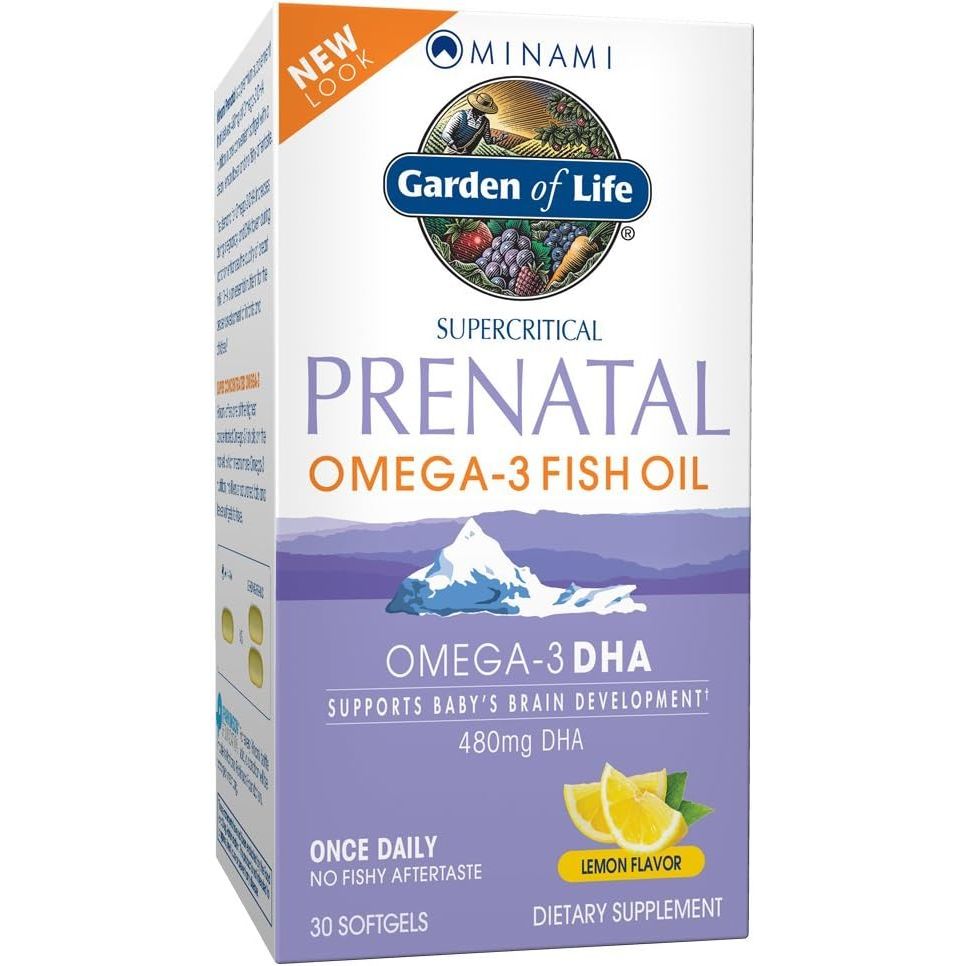 Buy now Garden of Life Prenatal DHA Omega 3 Fish Oil Supplement - Minami Natural Prenatal, Lemon, 30 Softgels Default at indiglob india