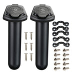 2 Pack Kayak Deck Flush Mount Fishing Rod Holders and Cap Cover for Boat, Canoe and Tackle Accessory Tool