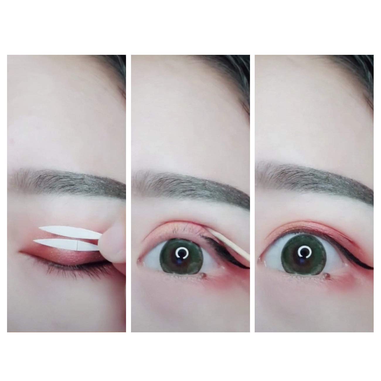 Buy now 3 Packs Ultra Invisible Two-Sided Sticky Double Eyelid Tapes Stickers, Medical-use Adhesive Fiber, Instant Eyelid Lift Without Surgery Perfect for Heavy Saggy, Hooded, Droopy, Uneven, Mono-eyelids at indiglob india