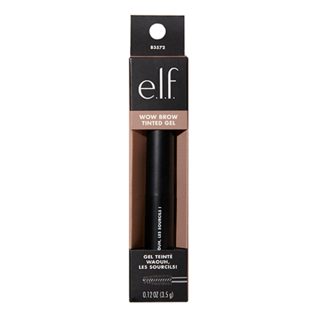 Buy now e.l.f. Wow Brow Gel, Volumizing, Buildable, Wax-Gel Hybrid, Creates Full, Voluminous-Looking Brows, Locks Brow Hairs In Place, Deep Brown at indiglob india