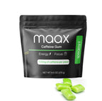 Maax Caffeine Energy Gum | 125mg of caffeine per piece | Spearmint | 125 total pieces per bag