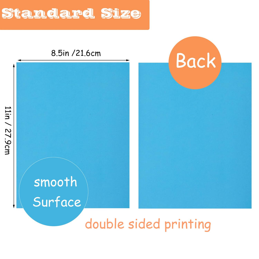 300 Sheets Colored Paper, 8.5 X 11 Colored Printer Paper Lightweight Construction Paper Double Sided Origami Paper for Crafts & Art, 20 Assorted Colors ( 70gsm/19lb)