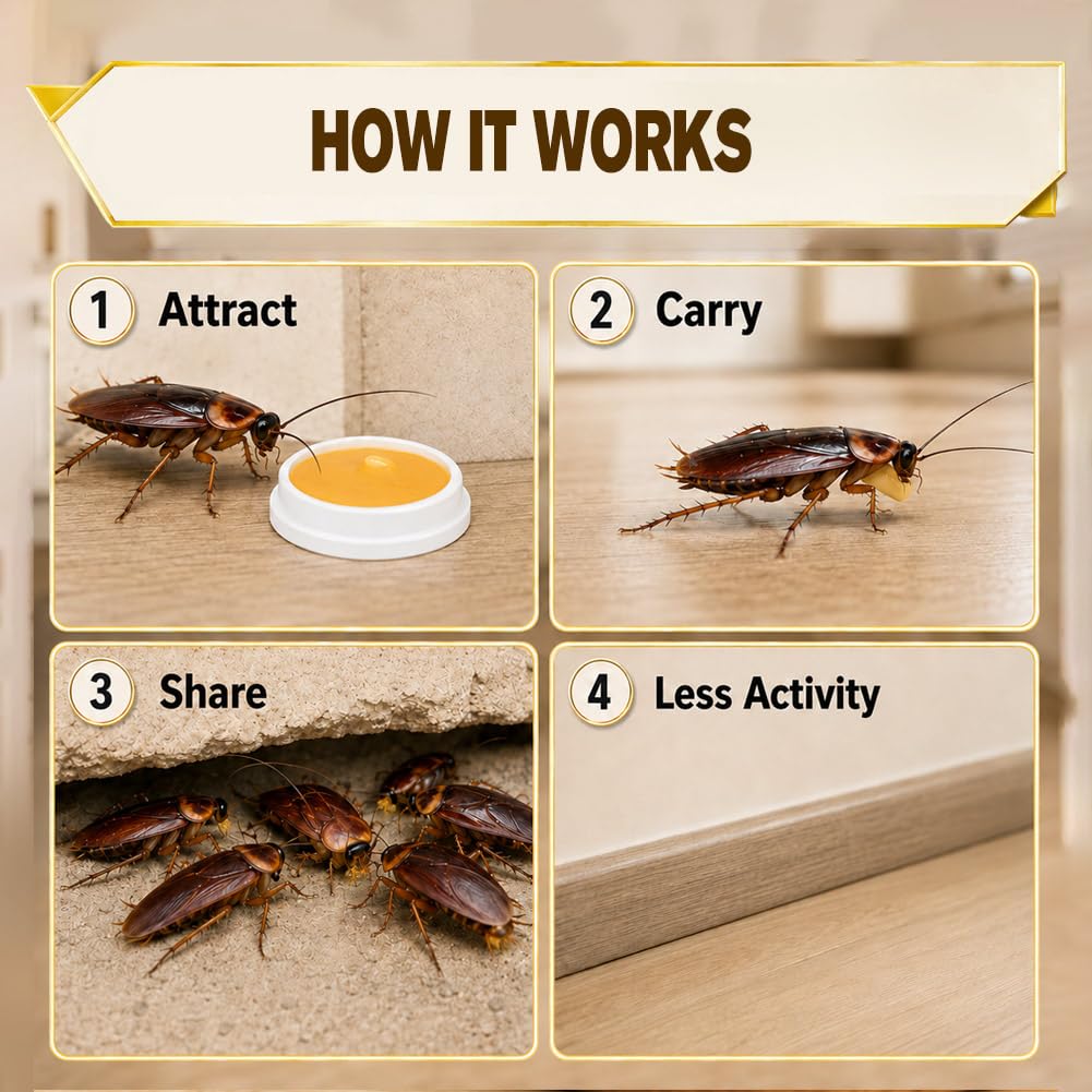 Keep Roaches Away Indoor&Outdoor,Cockroaches Away for Home Kitchen-16 Packs